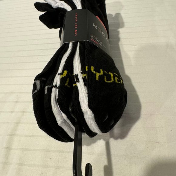 Black/White-Spyder Low Cut Socks-5 Pairs-Mens 6-12 - Picture 5 of 7
